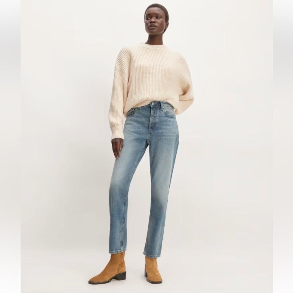 EVERLANE The 90's Cheeky Jean Organic Cotton Button-fly Jeans Size 33 Regular
